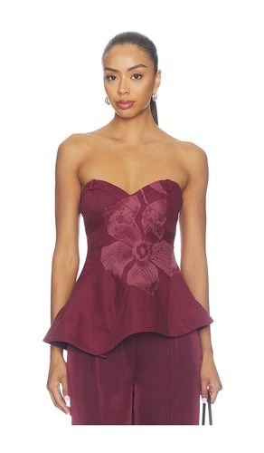 Carmen Denim Top en . Taille 00. Also en 0, 2, 4, 6, 8, 10 - AMUR - Modalova