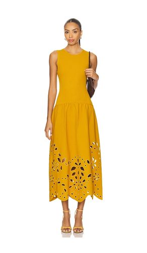 ROBE MIDI SANS MANCHES EN MAILLE TAILLE BASSE ROSALINE en . Taille L. Also en M, S, XL - Ulla Johnson - Modalova