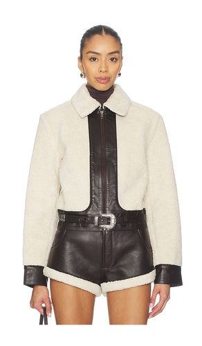 BLOUSON FAUX SHEARLING LEATHER en . Taille L. Also en XL, XS - Understated Leather - Modalova