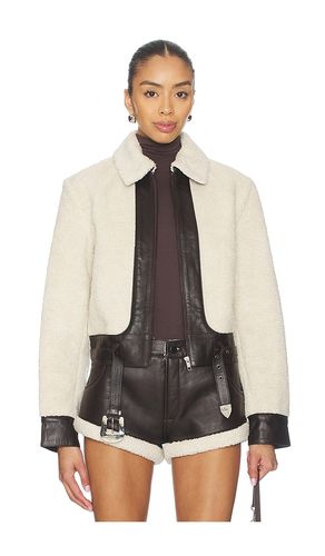 BLOUSON FAUX SHEARLING LEATHER en . Taille L. Also en XL, XS - Understated Leather - Modalova