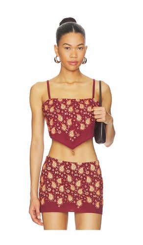 X REVOLVE Beaded Paisley Top en . Taille L. Also en M, S, XL, XS - Understated Leather - Modalova