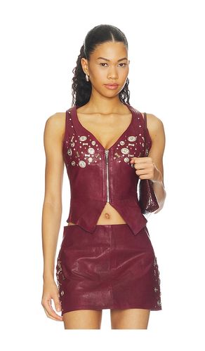 Concho Leather Top en . Taille L. Also en S, XS - Understated Leather - Modalova