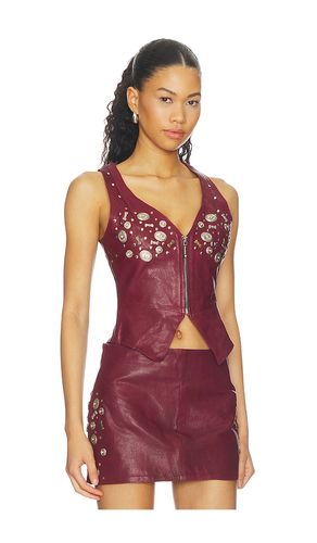 Concho Leather Top en . Taille L. Also en S, XS - Understated Leather - Modalova