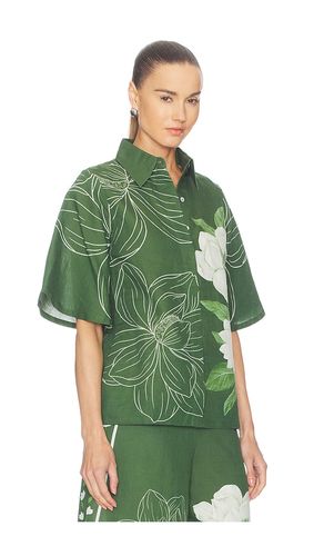Floral Bell Sleeve Shirt en . Taille M. Also en S, XS - Verandah - Modalova
