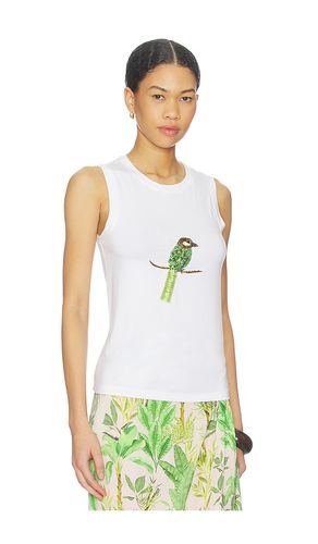 Hand Beaded Parrot Tank en . Taille L. Also en M, XS - Verandah - Modalova