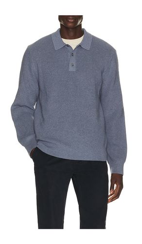 Heirloom Shaker Long Sleeve Polo en Late Evening en . Taille S. Also en L, XL/1X, XXL/2X - Vince - Modalova