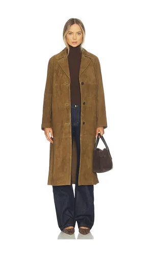 MANTEAU LONG EN CUIR DAIM en . Taille M. Also en - Vince - Modalova