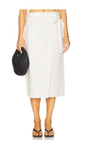 Seedling Stripe Wrap Skirt in . Size 00, 10, 12, 14, 2, 4, 6, 8 - Vince - Modalova