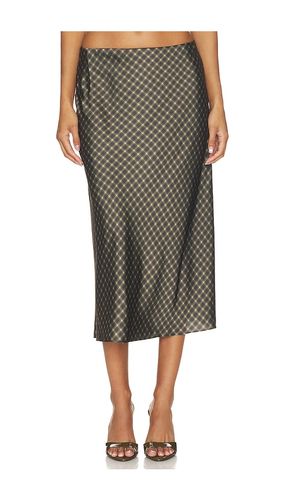 PLAID OMBRE SLIP SKIRT WITH LINGERIE ELASTIC en . Taille L. Also en S, XS - Vince - Modalova