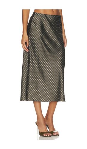 PLAID OMBRE SLIP SKIRT WITH LINGERIE ELASTIC en . Taille L. Also en S, XS - Vince - Modalova