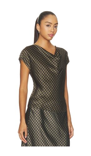 Ombre Plaid On Cowl Neckcap Sleeveless Blouse en . Taille L. Also en M, S, XS - Vince - Modalova
