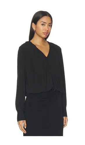 Long Sleeve V Neck Bubble Top en . Taille L. Also en M, S, XS - Vince - Modalova