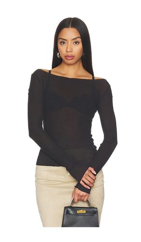 Boat Neck Long Sleeve Tee en . Taille L. Also en M, S, XL, XS - WAO - Modalova