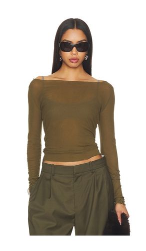Boat Neck Long Sleeve Tee en . Taille L. Also en M, S, XL, XS, XXS - WAO - Modalova