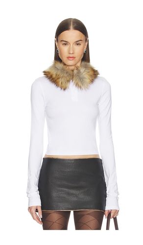 Faux Fur Collar T-shirt en . Taille S. Also en XS - WE11DONE - Modalova