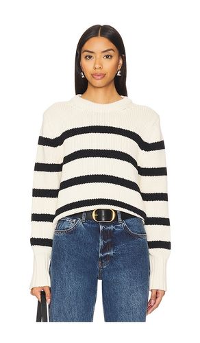 Warren RAS DE COU ORGANIC COTTON STRIPED en . Taille M. Also en S - White + Warren - Modalova