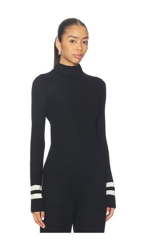 Superfine Merino Striped Fitted Turtleneck en . Taille L. Also en XS - White & Warren - Modalova