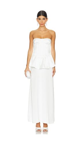 ROBE MAXI CORSET PEPLUM en . Taille 0. Also en 00 - WeWoreWhat - Modalova