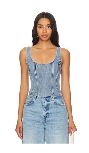 Denim Scoop Corset Top in . Size 2, 4, 6, 8 - WeWoreWhat - Modalova