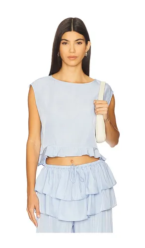 TOP VOLANTÉ ENCOLURE BATEAU en . Taille L. Also en S - WeWoreWhat - Modalova