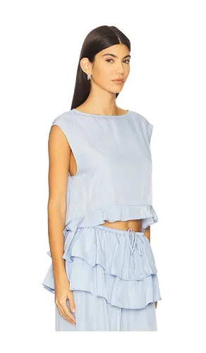 TOP VOLANTÉ ENCOLURE BATEAU en . Taille L. Also en S - WeWoreWhat - Modalova