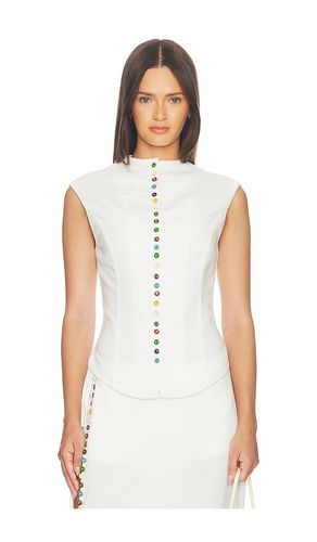 Quinn Linen Top en . Taille S. Also en XS, M, L - Yellow The Label - Modalova