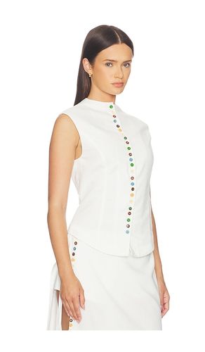 Quinn Linen Top en . Taille S. Also en XS, M, L - Yellow The Label - Modalova