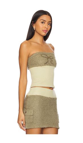 Ribbon Stud Fuzzy Tube Top en . Taille L. Also en - Zemeta - Modalova