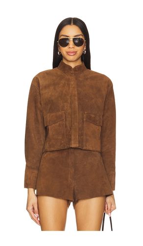 BLOUSON EN CUIR DE VACHETTE CROPPED en . Taille XS. Also en L, XL - ZUT - Modalova