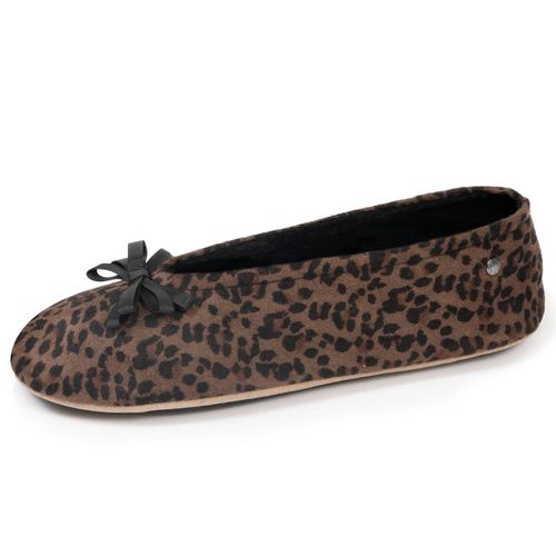 Chaussons Ballerines Semelle Intérieure Moelleuse Et Confortable Léopard - Isotoner - Modalova