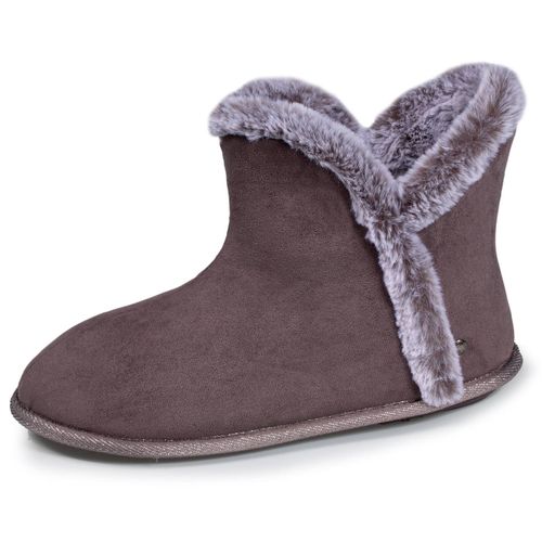 Chaussons Bottillons Ultra Confortables Et Chauds, Interieur Et Bordure En Fausse Fourrure - Isotoner - Modalova