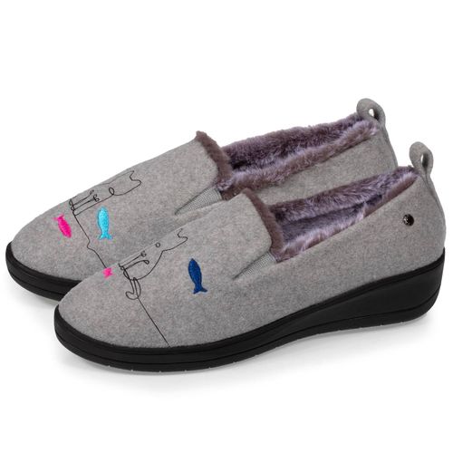 Chaussons Charentaises Ultra Confortables Et Légères, Faciles À Enfiler, Talon De 4,5 Cm Chiné - Isotoner - Modalova