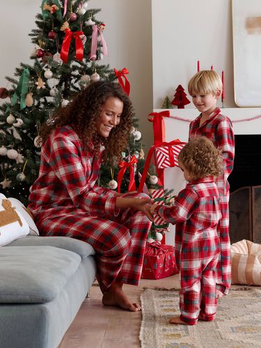 Pyjama flanelle noël capsule famille carreaux - Vertbaudet - Modalova