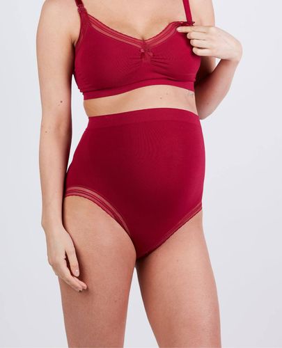 Maxi Culotte De Grossesse Sans Couture Milk Bordeaux - Cache Coeur - Modalova