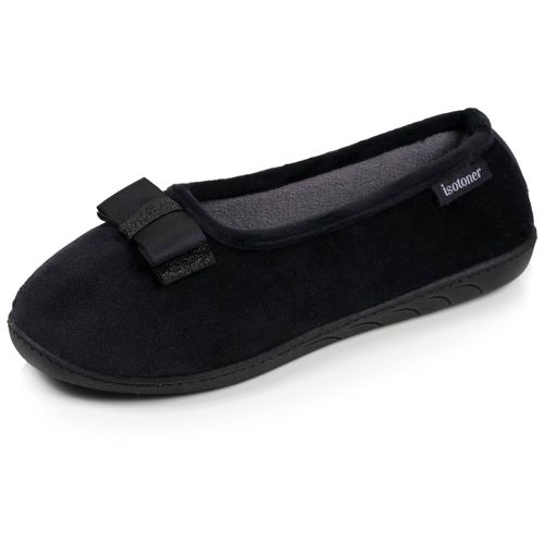 Chaussons Ballerines Microvelours Semelle Ergonomique Mousse À Mémoire Forme - Isotoner - Modalova