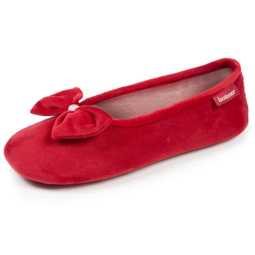 Chaussons Ballerines Microvelours Semelle Ultra Souple Mousse À Mémoire Forme - Isotoner - Modalova