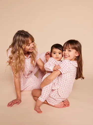 Pyjama vichy Capsule mère-fille poudré - Envie De Fraise - Modalova