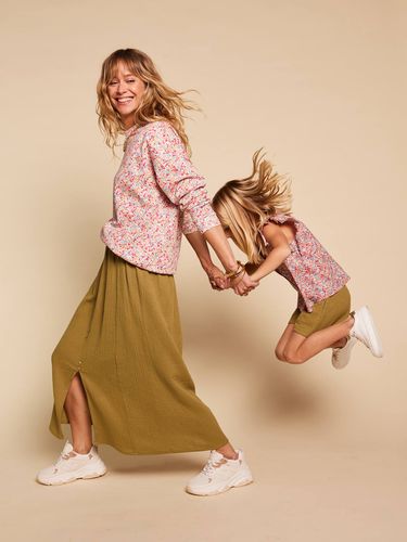 Jupe gaze de coton Capsule mère-fille olive - Envie De Fraise - Modalova