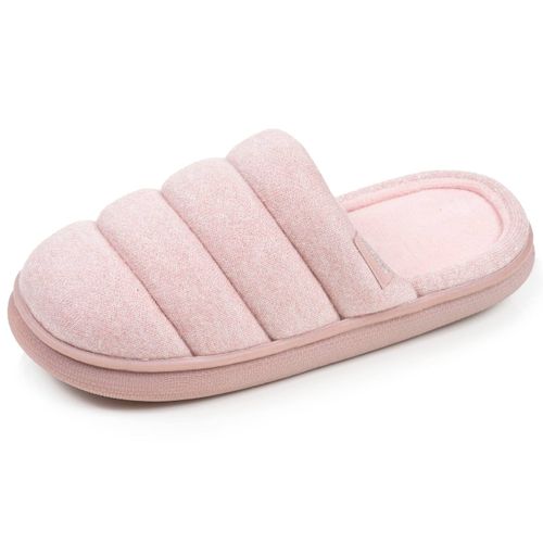 Chaussons Mules Velours Semelle Bloup Xtra Confort Blush - Isotoner - Modalova