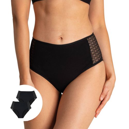 Lot De 2 Culottes Midi Pour Fuites Urinaires - Athena - Modalova