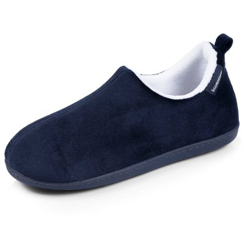 Chaussons Bottillons Suédine Semelle Bloup Extra Confort Marine - Isotoner - Modalova