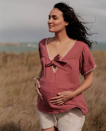 Blouse Et Chemise Allaitement Soraya Prune - Cache Coeur - Modalova