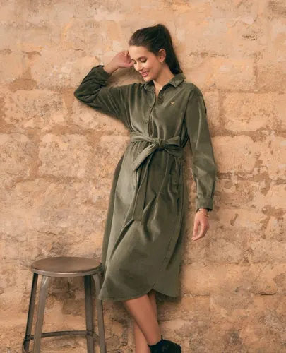 Robe De Maternité Jude Kaki - Cache Coeur - Modalova