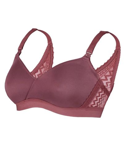 Soutien-gorge De Grossesse Et D'allaitement Serena Prune - Cache Coeur - Modalova