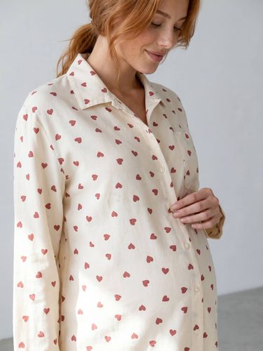 Pyjama grossesse et allaitement écru - Vertbaudet - Modalova