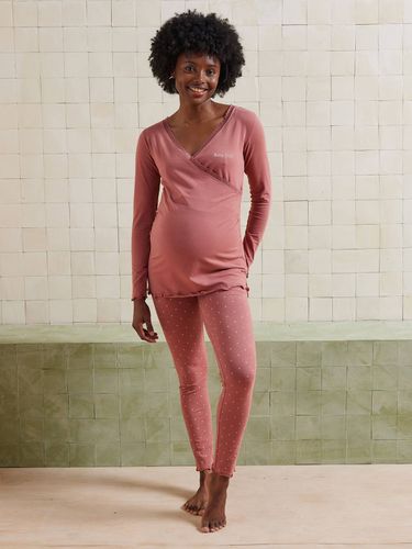 Ensemble 2 pièces pyjama grossesse et allaitement coton biologique* vieux - Vertbaudet - Modalova