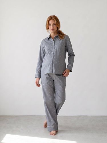 Pyjama grossesse et allaitement sauge - Vertbaudet - Modalova