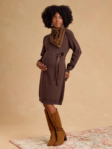 Robe en tricot grossesse et allaitement chocolat - Envie De Fraise - Modalova