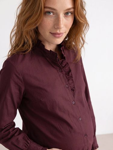 Chemise grossesse et allaitement prune - Vertbaudet - Modalova