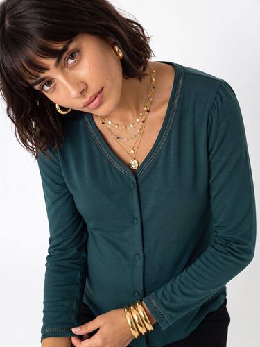 T-shirt grossesse et allaitement manches longues sapin - Vertbaudet - Modalova